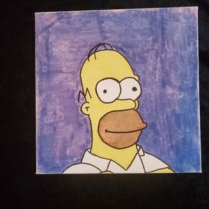 Homer Simpson Paint ing